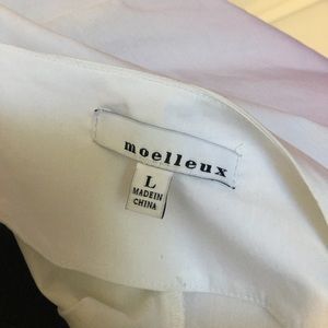 moelleux  Women’s cute White dress shirt.